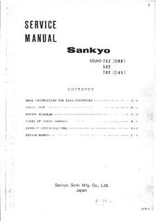 Sankyo 502 manual. Camera Instructions.